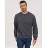 imageGihuo Mens Crewneck Sweatshirt  Soft Fleece Pullover Casual Comfortable Sweatshirt for Men Classic FitDarkgrey