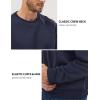 imageGihuo Mens Crewneck Sweatshirt  Soft Fleece Pullover Casual Comfortable Sweatshirt for Men Classic FitNavy