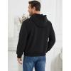 imageGihuo Mens Hoodie Fleece Lined Pullover Sweatshirt with Kangaroo Pocket Casual WorkoutBlack