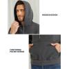 imageGihuo Mens Hoodie Fleece Lined Pullover Sweatshirt with Kangaroo Pocket Casual WorkoutDarkgrey