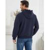 imageGihuo Mens Hoodie Fleece Lined Pullover Sweatshirt with Kangaroo Pocket Casual WorkoutNavy