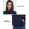 imageGihuo Mens Hoodie Fleece Lined Pullover Sweatshirt with Kangaroo Pocket Casual WorkoutNavy
