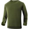 imageGihuo Mens Crewneck Sweatshirt  Soft Fleece Pullover Casual Comfortable Sweatshirt for Men Classic FitArmygreen