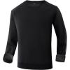 imageGihuo Mens Crewneck Sweatshirt  Soft Fleece Pullover Casual Comfortable Sweatshirt for Men Classic FitBlack