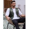 imageGihuo Mens Fishing Safari Vest with Pockets for Summer TravelArmy Green 02
