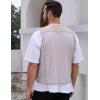 imageGihuo Mens Fishing Safari Vest with Pockets for Summer TravelBeige 02