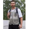 imageGihuo Mens Fishing Safari Vest with Pockets for Summer TravelBeige
