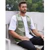 imageGihuo Mens Fishing Safari Vest with Pockets for Summer TravelGreen