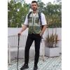 imageGihuo Mens Fishing Safari Vest with Pockets for Summer TravelGreen