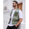 imageGihuo Mens Fishing Safari Vest with Pockets for Summer TravelGreen
