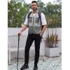 imageGihuo Mens Fishing Safari Vest with Pockets for Summer TravelGrey