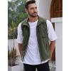 imageGihuo Mens Fishing Vest Utility Vest Casual Outdoor Quick Dry Safari Travel Golf Vest Work VestArmy Green 02