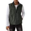 imageGihuo Mens Fishing Vest Utility Vest Casual Outdoor Quick Dry Safari Travel Golf Vest Work VestArmygreen