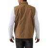 imageGihuo Mens Fishing Vest Utility Vest Casual Outdoor Quick Dry Safari Travel Golf Vest Work VestKhaki
