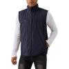 imageGihuo Mens Fishing Vest Utility Vest Casual Outdoor Quick Dry Safari Travel Golf Vest Work VestNavy