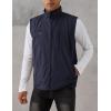 imageGihuo Mens Fishing Vest Utility Vest Casual Outdoor Quick Dry Safari Travel Golf Vest Work VestNavy