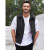 imageGihuo Mens Lightweight Softshell Sleeveless Golf Vest with Zipper Pockets for Travel Hiking Fishing Safari OutwearBlack