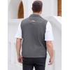 imageGihuo Mens Lightweight Softshell Sleeveless Golf Vest with Zipper Pockets for Travel Hiking Fishing Safari OutwearGrey