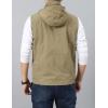 imageGihuo Mens Lightweight Softshell Sleeveless Golf Vest with Zipper Pockets for Travel Hiking Fishing Safari OutwearKhaki4