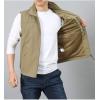 imageGihuo Mens Lightweight Softshell Sleeveless Golf Vest with Zipper Pockets for Travel Hiking Fishing Safari OutwearKhaki4