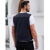 imageGihuo Mens Utility Fishing Vest Lightweight Outdoor Work Safari Travel Cargo Vest with MultiPocketsNavy
