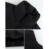 imageGihuo Womens Corduroy Puffer Vest Cropped Stand Collar Zip Up Vest Quilted Sleeveless Jackets GiletBlack