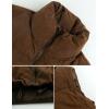 imageGihuo Womens Corduroy Puffer Vest Cropped Stand Collar Zip Up Vest Quilted Sleeveless Jackets GiletBrown