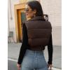 imageGihuo Womens Cropped Puffer Vest Sleeveless Puffer Jacket Padded Gilet Outerwear Winter Full Zip Lightweight CoatCoffee