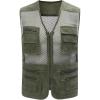 imageGihuo Mens Fishing Safari Vest with Pockets for Summer TravelGreen