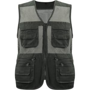 imageGihuo Mens Fishing Safari Vest with Pockets for Summer TravelArmy Green 02