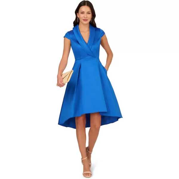 Adrianna Papell Womens HighLow Cocktail DressUltra Blue