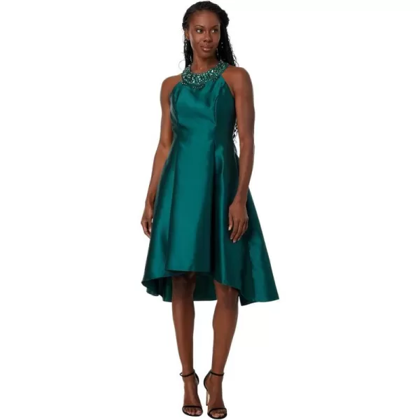 Adrianna Papell Womens Mikado FitFlare Party DressDark Forest