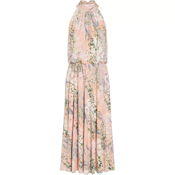 Adrianna Papell Womens Watercolor Floral Midi DressBlush Multi