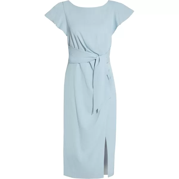 Adrianna Papell Womens Crepe Sheath DressBlue Mist