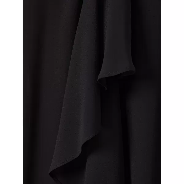 Adrianna Papell Womens Chiffon and Jersey DressBlack