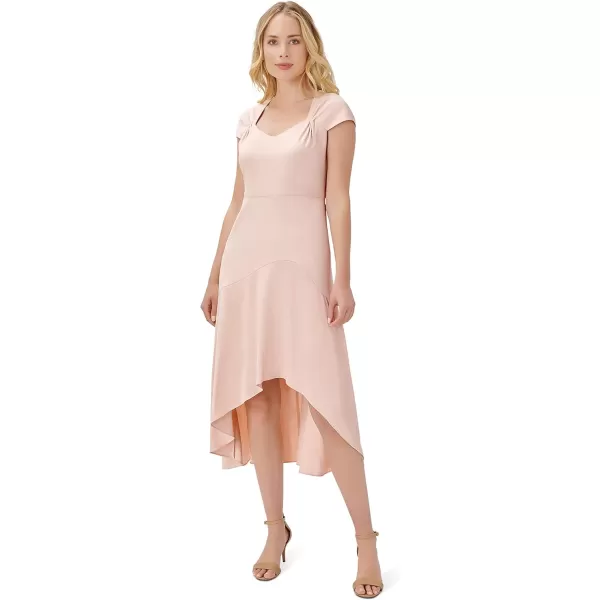 Adrianna Papell Womens Divine Crepe High Low DressJoyful Blush