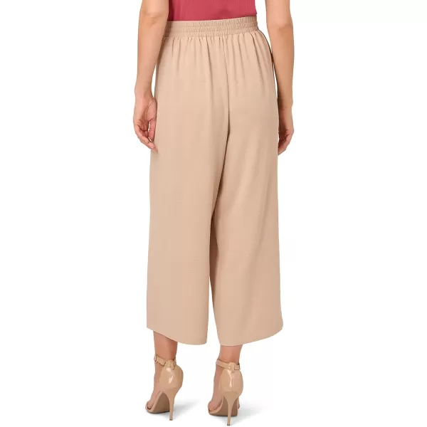 Adrianna Papell Womens Textured Satin Pull on PantBamboo