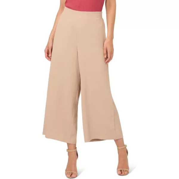 Adrianna Papell Womens Textured Satin Pull on PantBamboo