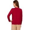 imageAdrianna Papell Womens Mock Neck Step Hem SweaterCranberry