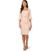 imageAdrianna Papell Womens Bell Sleeve Tie Front DressJoyful Blush