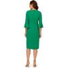 imageAdrianna Papell Womens Bell Sleeve Tie Front DressVivid Green