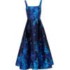 imageAdrianna Papell Womens Border Jacquard DressBlue Multi