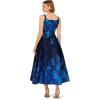 imageAdrianna Papell Womens Border Jacquard DressBlue Multi