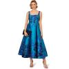imageAdrianna Papell Womens Border Jacquard DressTeal Multi