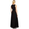 imageAdrianna Papell Womens Crepe Overlay Jumpsuit BlackIvory 16
