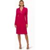 imageAdrianna Papell Womens Jersey Tuxedo DressBrilliant Rose