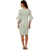 imageAdrianna Papell Womens Knit Crepe Tiered Sleeve DressIcy Sage