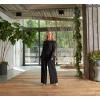 imageAdrianna Papell Womens Lace and Crepe JumpsuitBlack