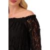 imageAdrianna Papell Womens Lace and Crepe JumpsuitBlack