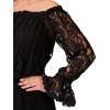 imageAdrianna Papell Womens Lace and Crepe JumpsuitBlack